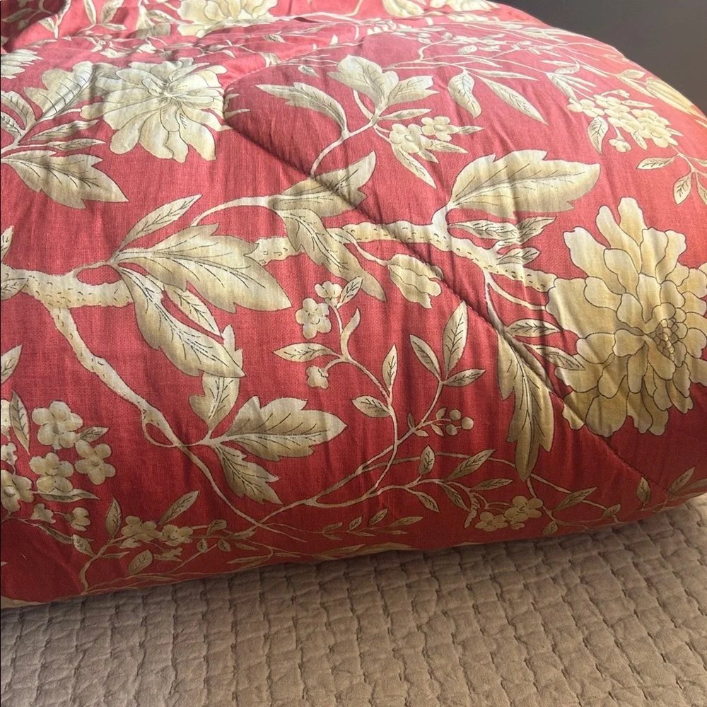 Ralph Lauren villa camelia floralLauren Floral Red and Yellow Fabric